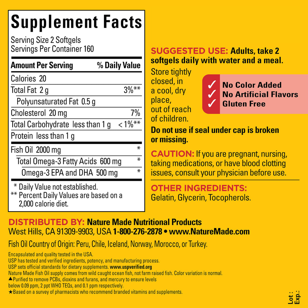 Nature Made Fish Oil 1000 mg
