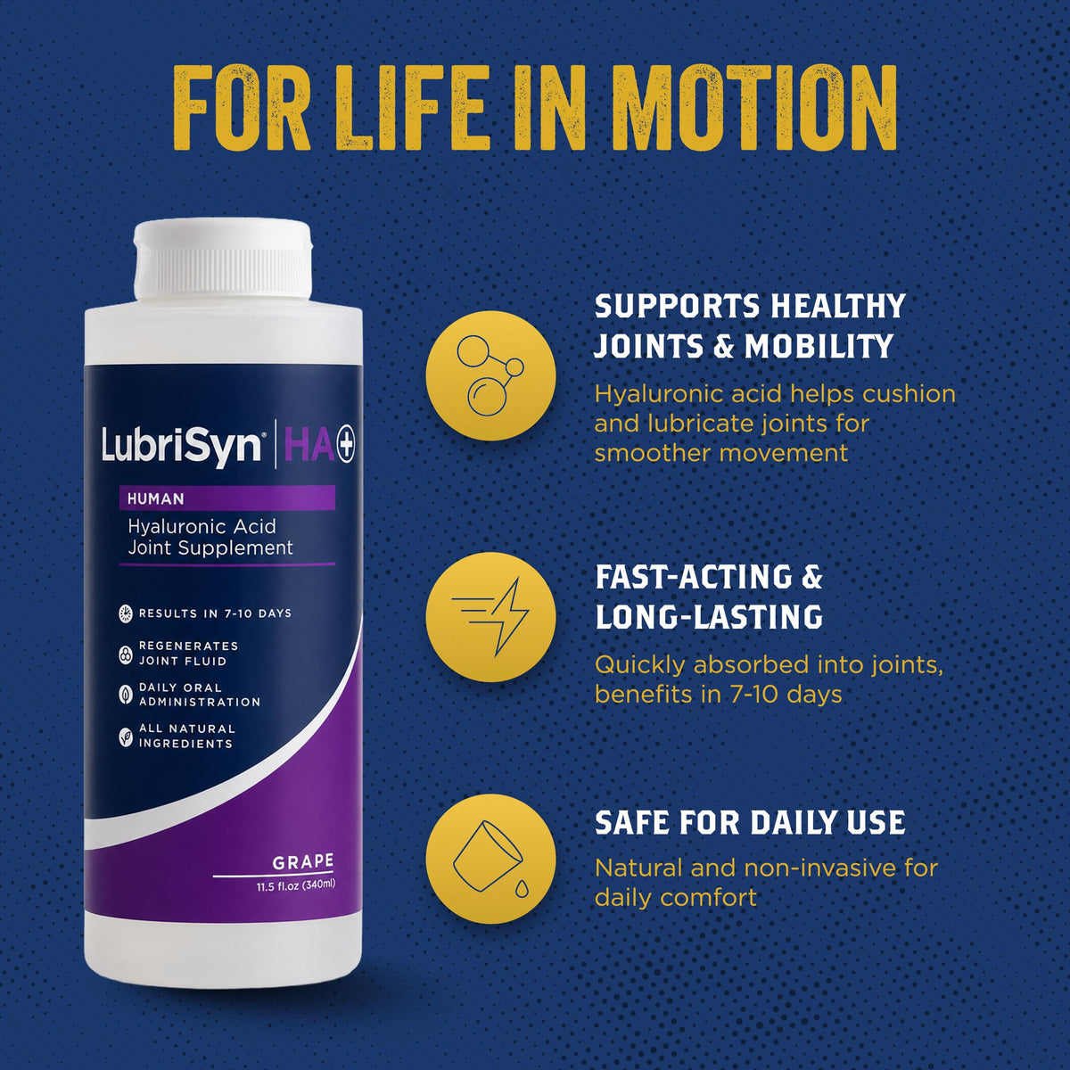 LubriSyn HA Joint Care for People Liquid Bottle
