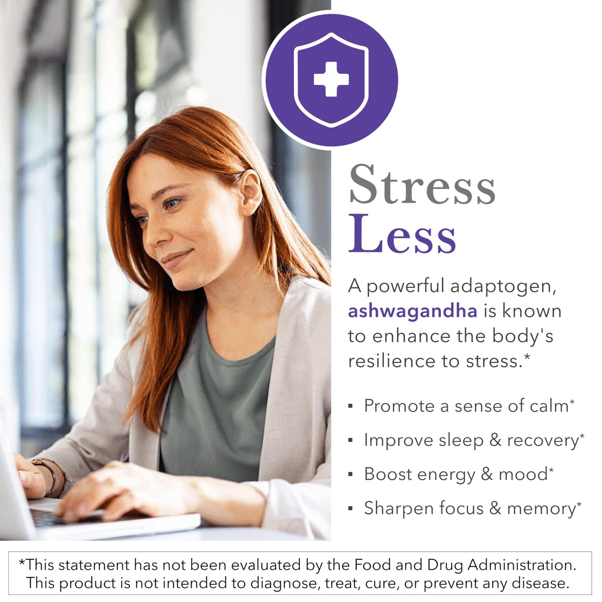 Kroeger Herb Products Ashwagandha 450 mg Stress Support - 60 Capsules - image 2