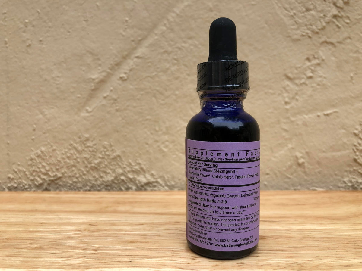 Birth Song Botanicals Solid & Serene Herbal Stress Support Tincture - 1 Fl Oz - image 4