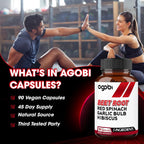 agobi Beet Root Capsules with Red Spinach & Garlic - 90 Vegan Capsules - image 5