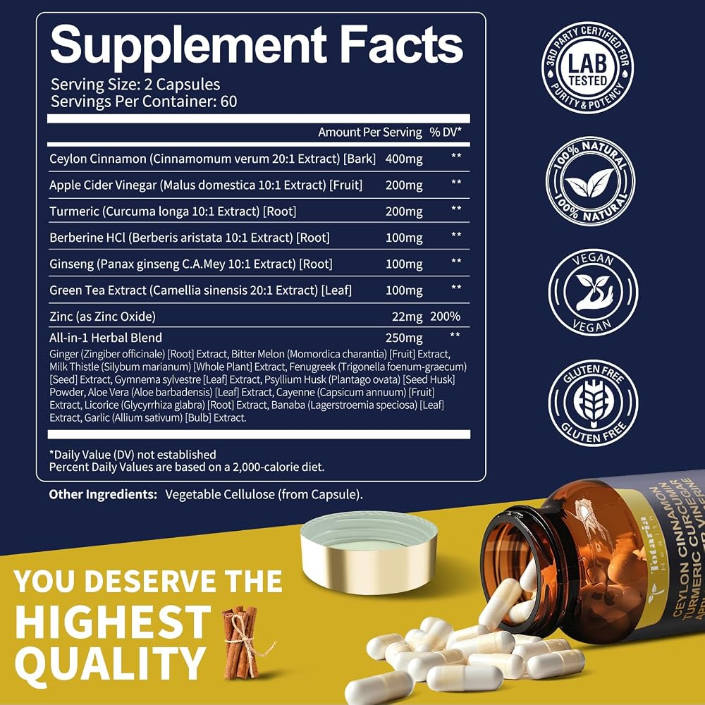 Totaria Ceylon Cinnamon Capsules