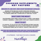 NutriMagic 520mg Elemental Magnesium Supplement - 60 Capsules - image 3