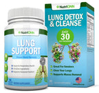NutriONN Lung Detox and Cleanse Herbal Supplement - 60 Capsules