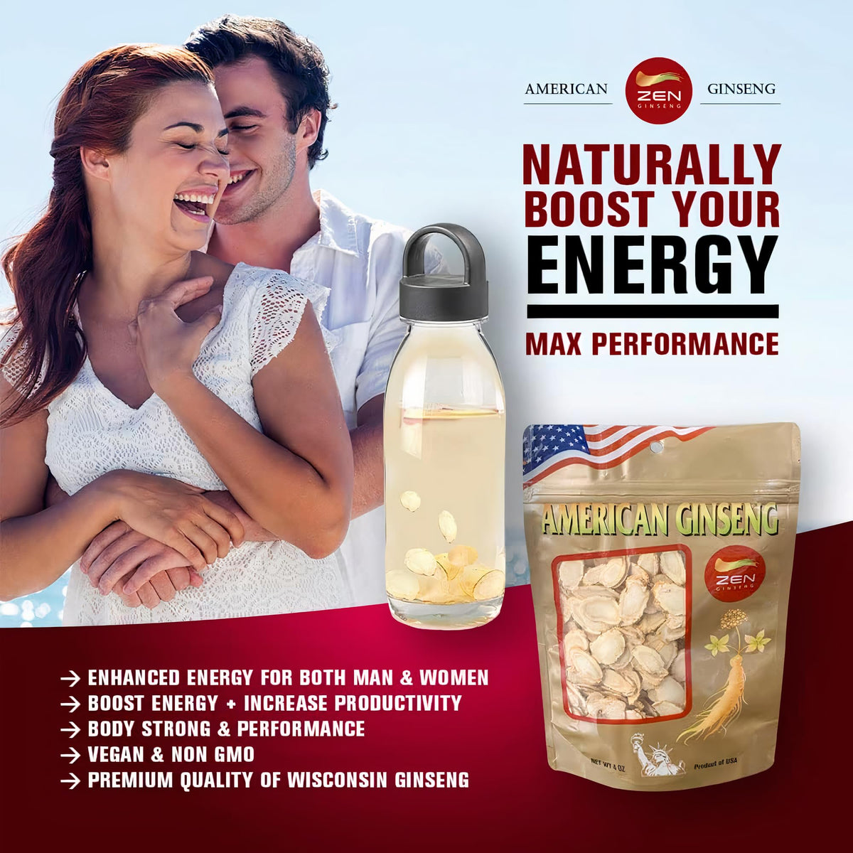 Zen Ginseng American Wisconsin Ginseng Slices - 4 Oz - image 3