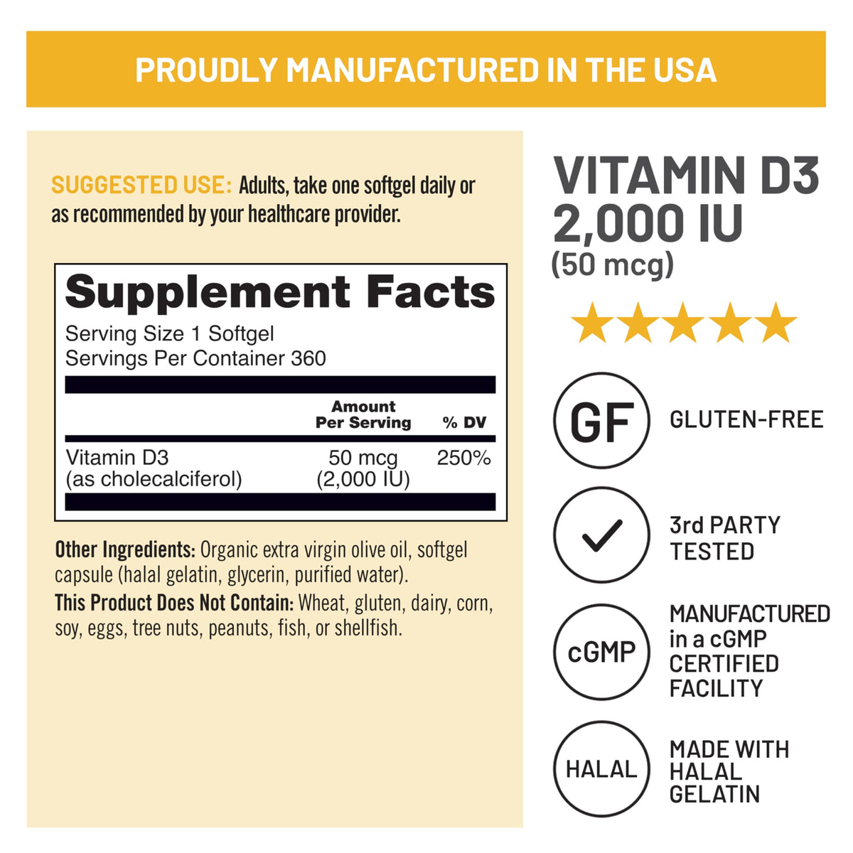 NatureWise Vitamin D3 Supplement, Immune Support