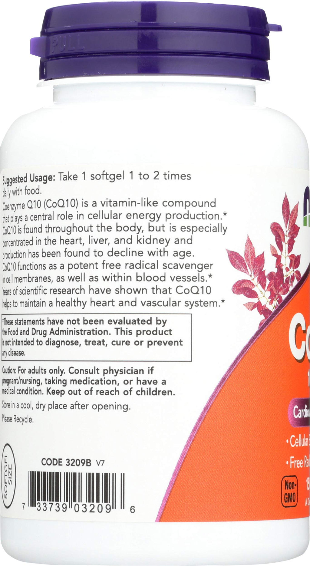 NOW Foods CoQ10 100mg Cardiovascular Health - 150 Softgels - image 4