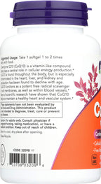 NOW Foods CoQ10 100mg Cardiovascular Health - 150 Softgels - image 4