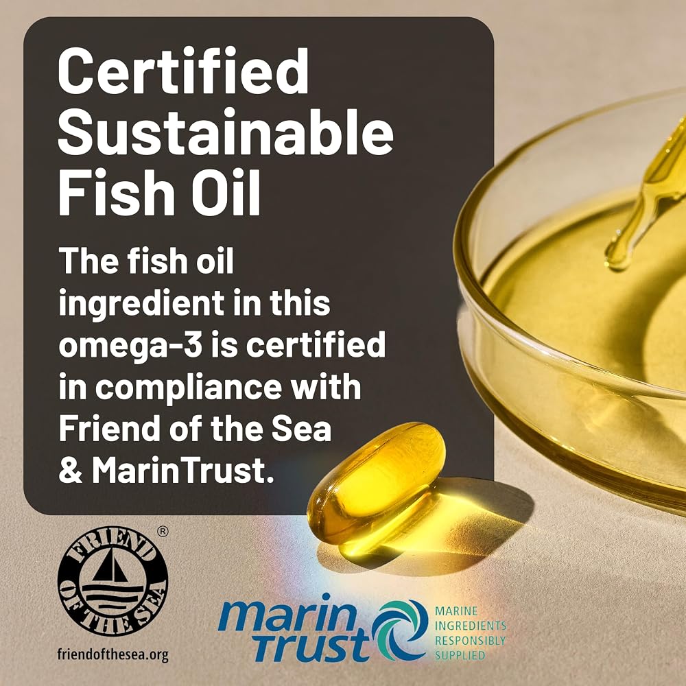 NatureWise High Potency Omega 3 from Wild-Caught Fish Oil with EPA