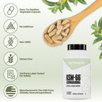 NutraBio Ashwagandha KSM-66 600 MG for Stress & Mood - 60 Capsules - image 7