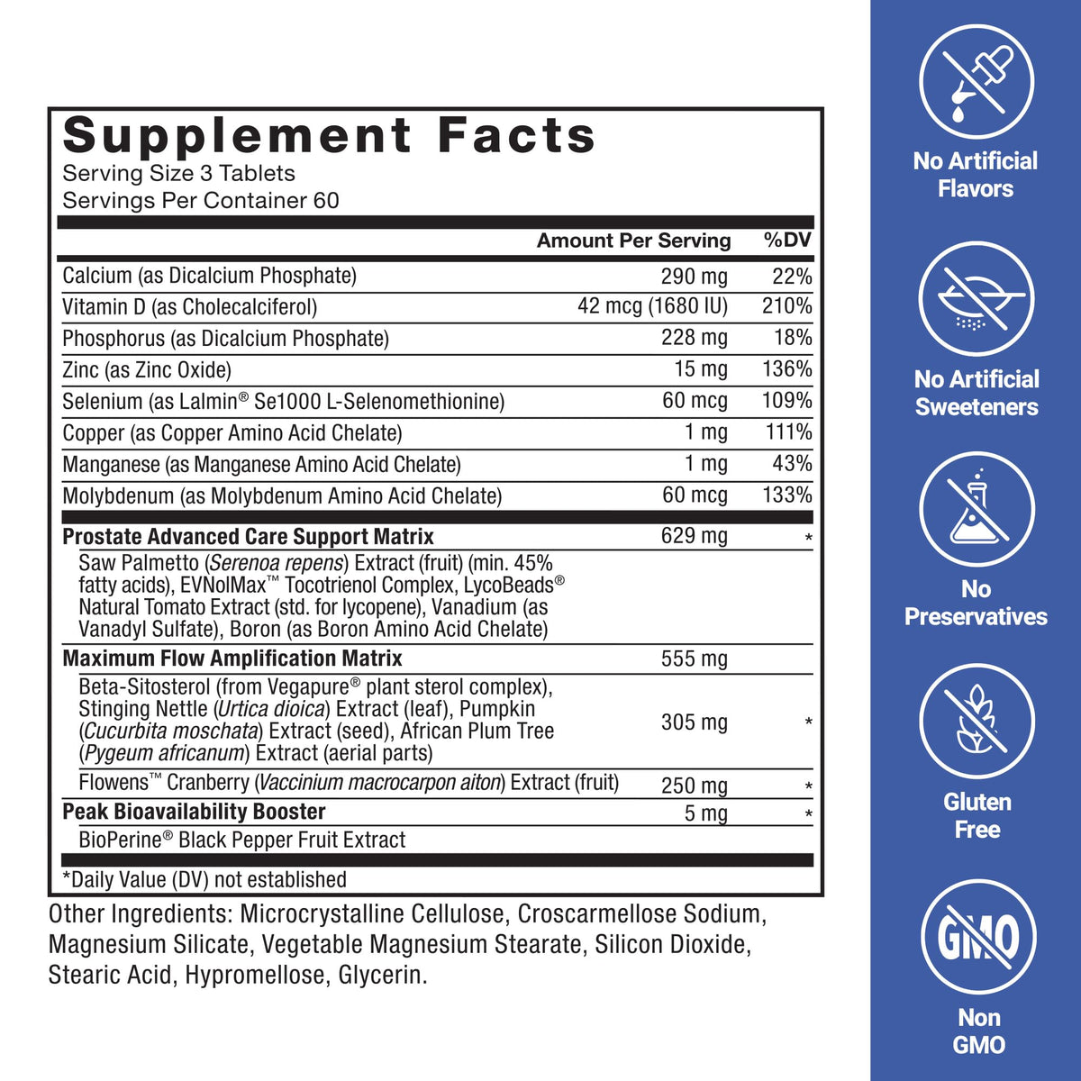 Force Factor Prostate Advanced Supplement - 180 Tablets - image 5