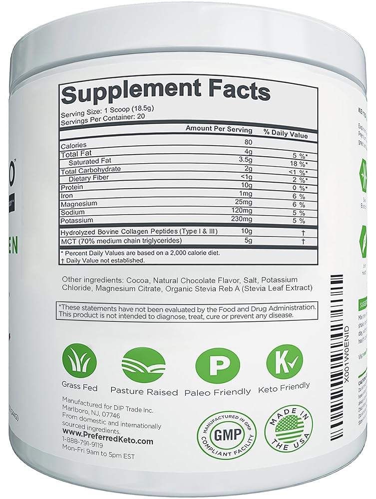 Preferred Elements KEYTO Keto Collagen Protein with MCT Oil Powder - image 7