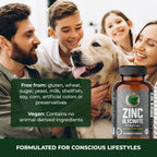 Pure Lab Vitamins Zinc Glycinate - 60 Vegetarian Capsules - image 6