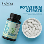 SAIKOU HERBS Potassium Supplement 800 mg High Absorption Potassium