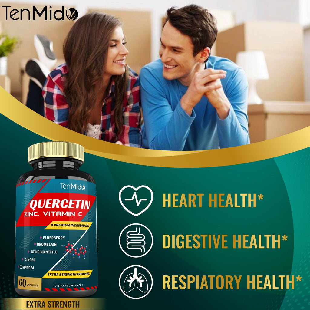 Tenmido Quercetin Extract with Elderberry & Echinacea - 60 Capsules - image 6
