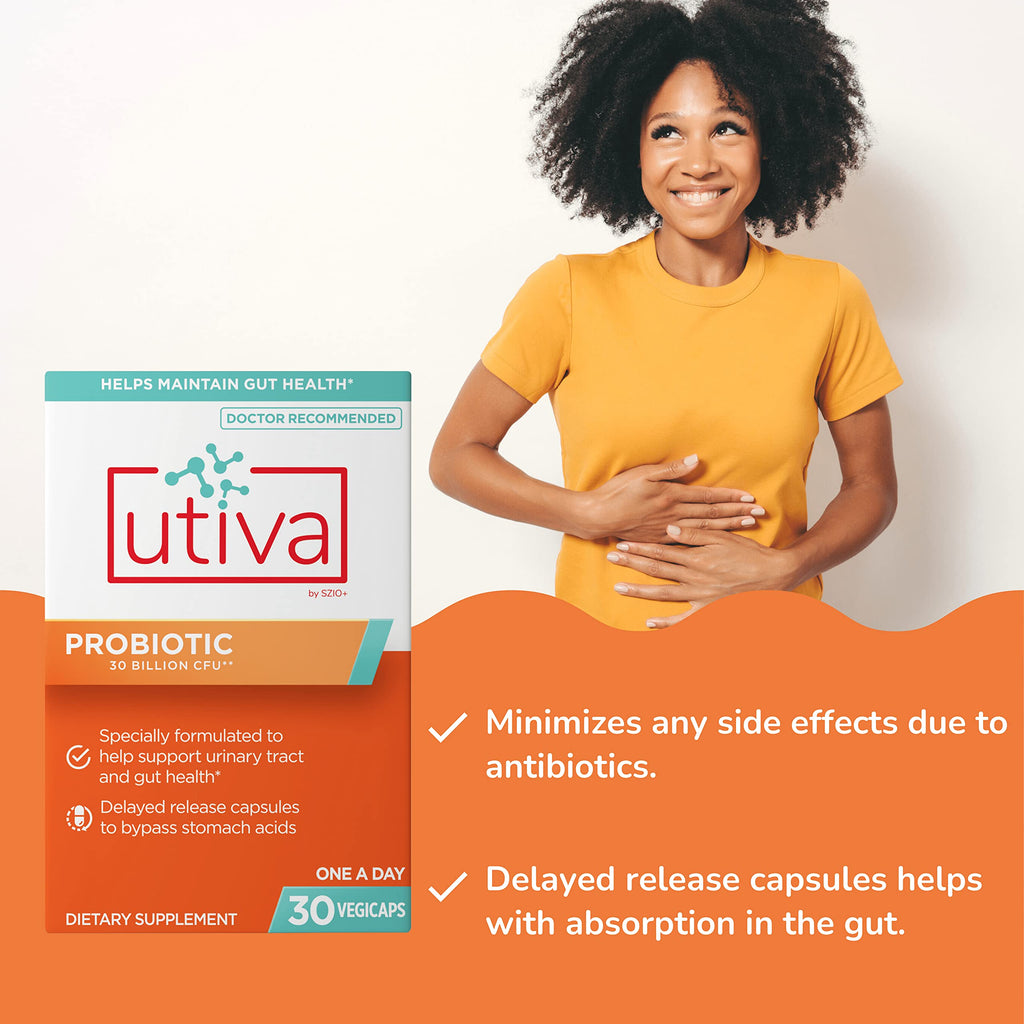 Szio+ Utiva Probiotic 30B CFU Gut & Urinary Health - 30 Capsules - image 4