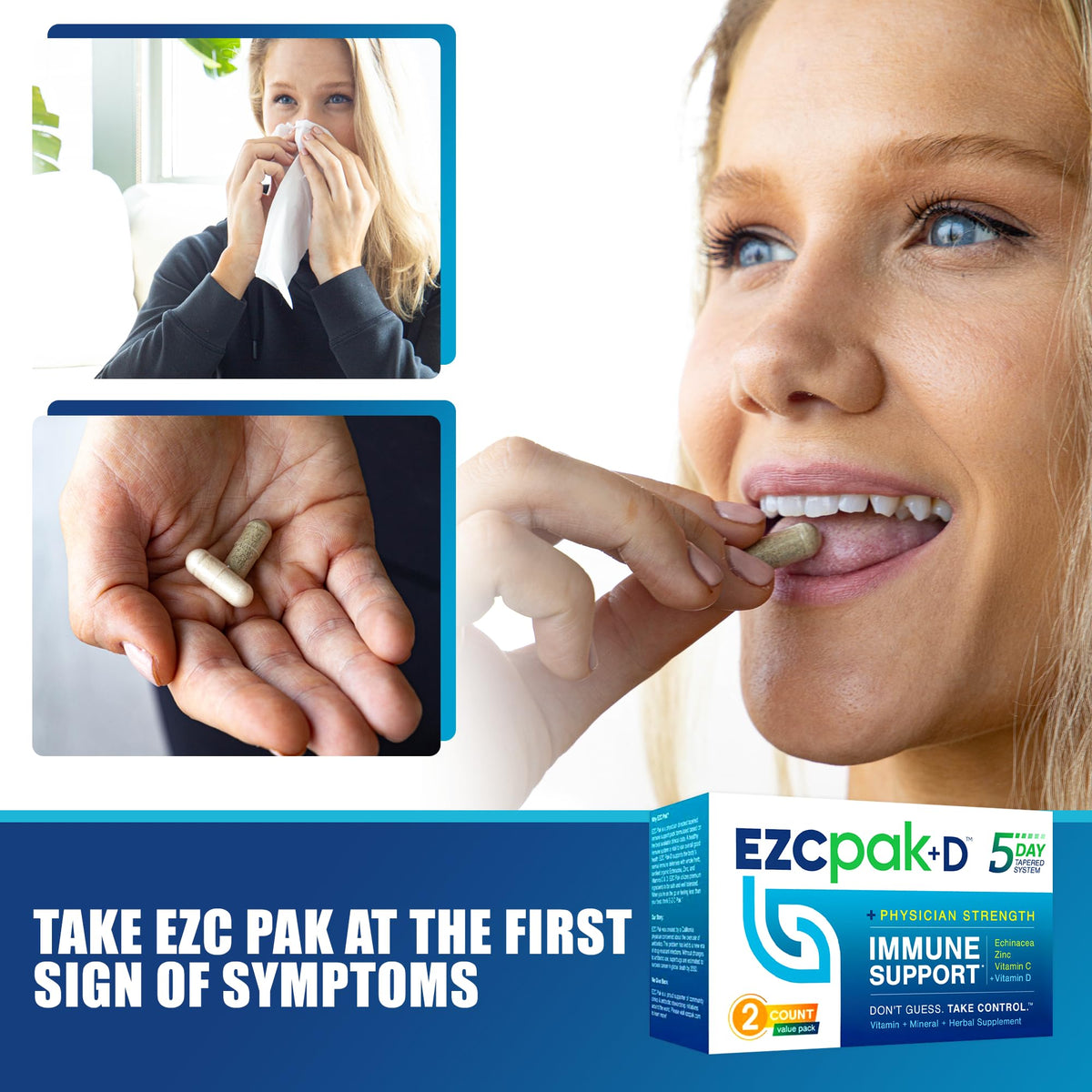 EZC Pak 5-Day Immune System Booster with Echinacea