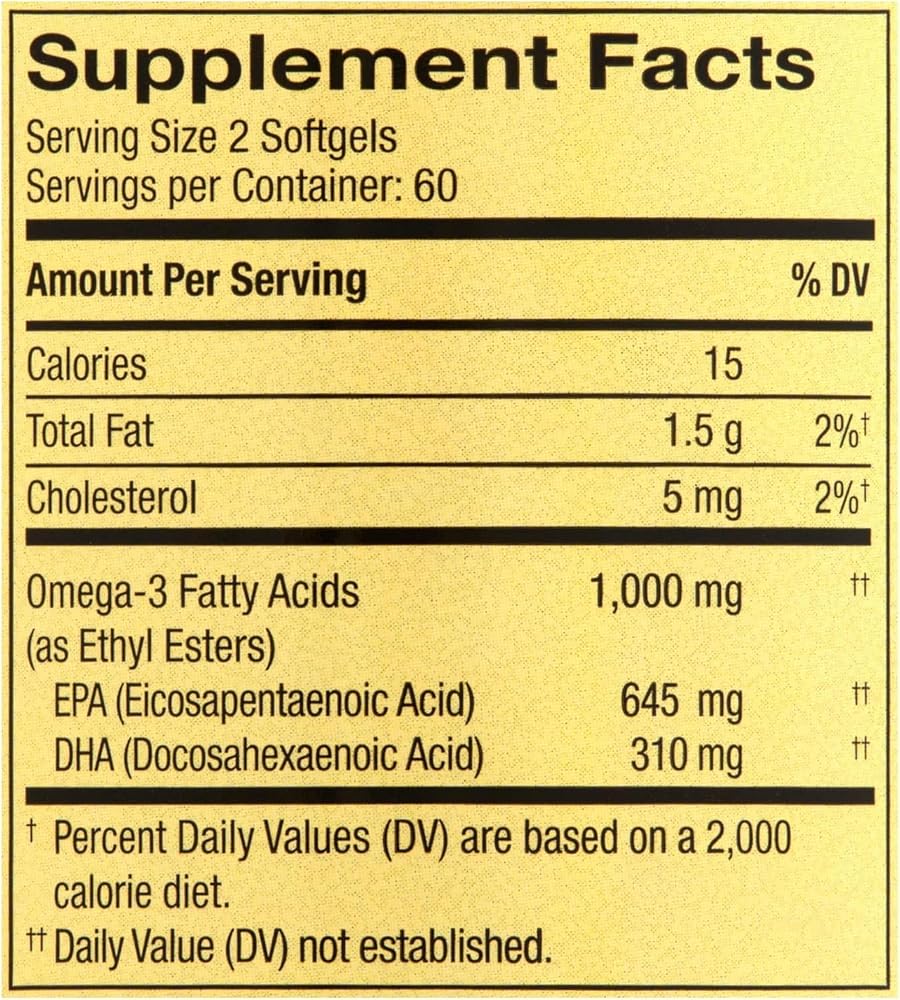 LightSpring Omega-3 Mini Fish Oil Softgels 1000 mg - 120 Softgels - image 2