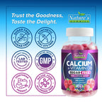 Nature's Nutrition Calcium Gummies - Sugar Free Calcium Gummy