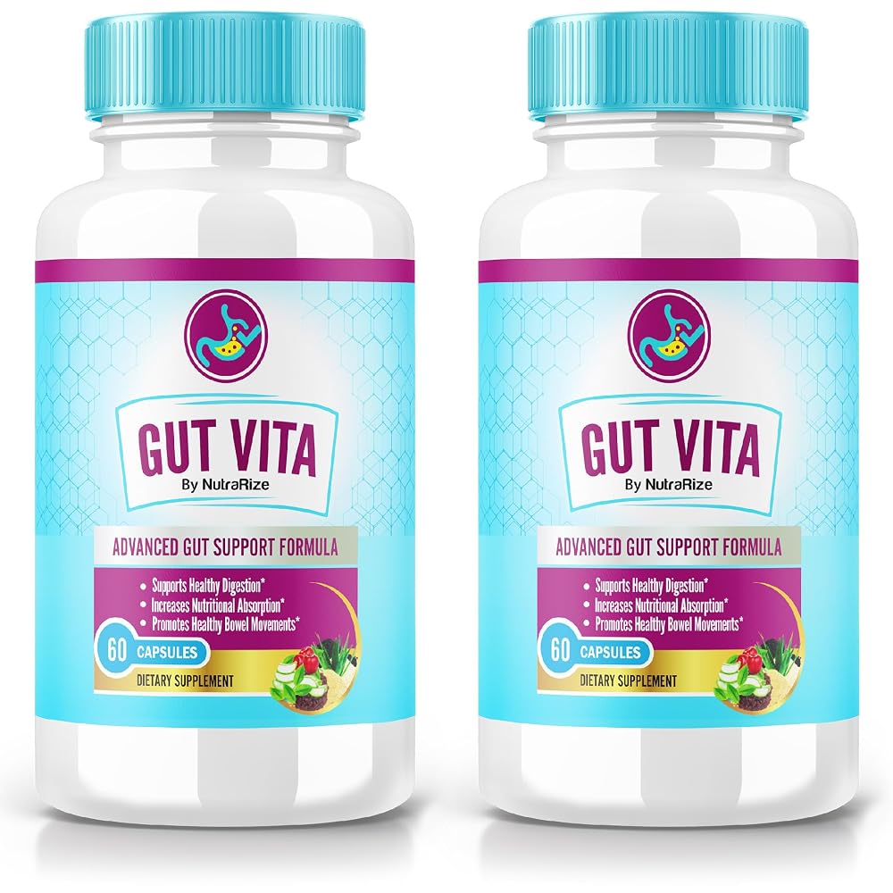 NutraRize Gut Vita Digestive Wellness Capsules - 120 Capsules