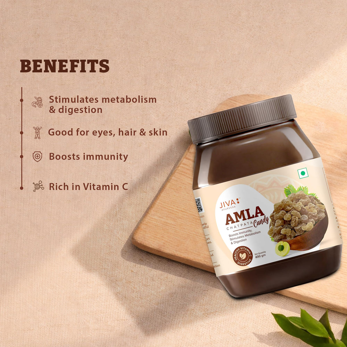 Jiva Ayurveda Amla Candy Chatpata - 400g - image 8