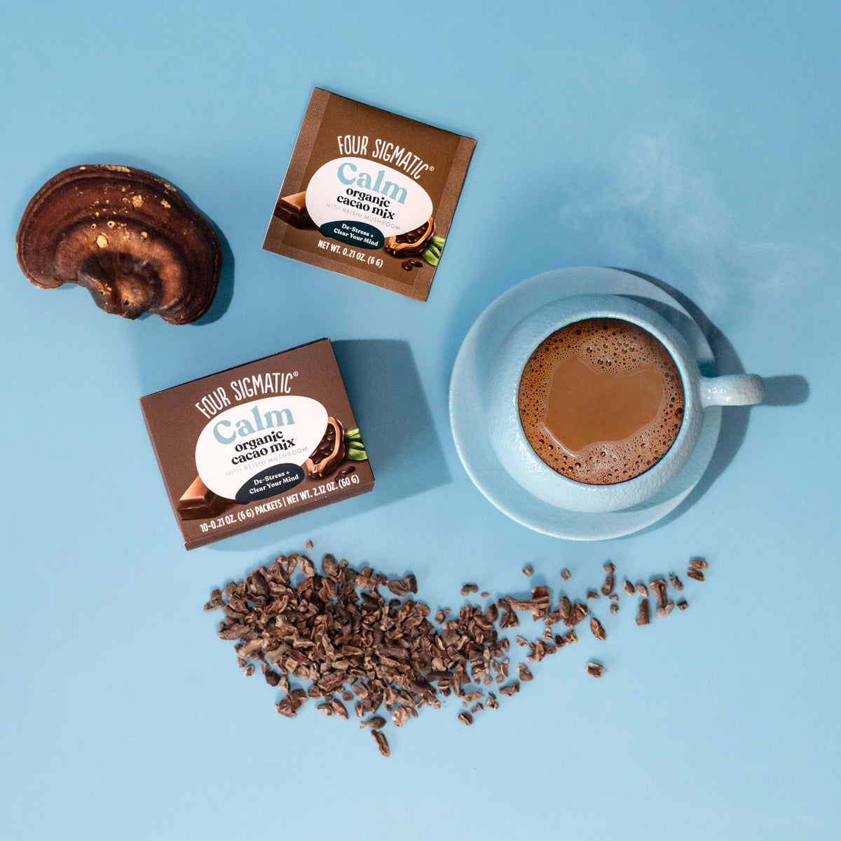 Four Sigmatic Calm Mushroom Cacao Mix with Reishi - 10 Count - image 4