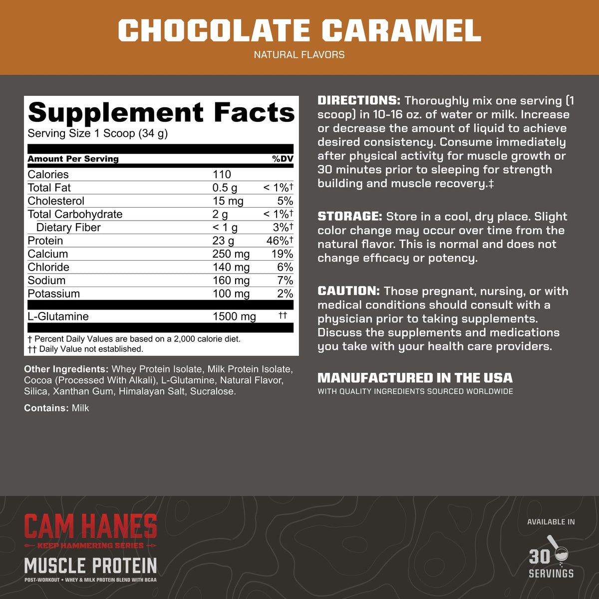 MTN OPS Magnum Whey Protein Powder Chocolate Caramel - 2.24 lb - image 3