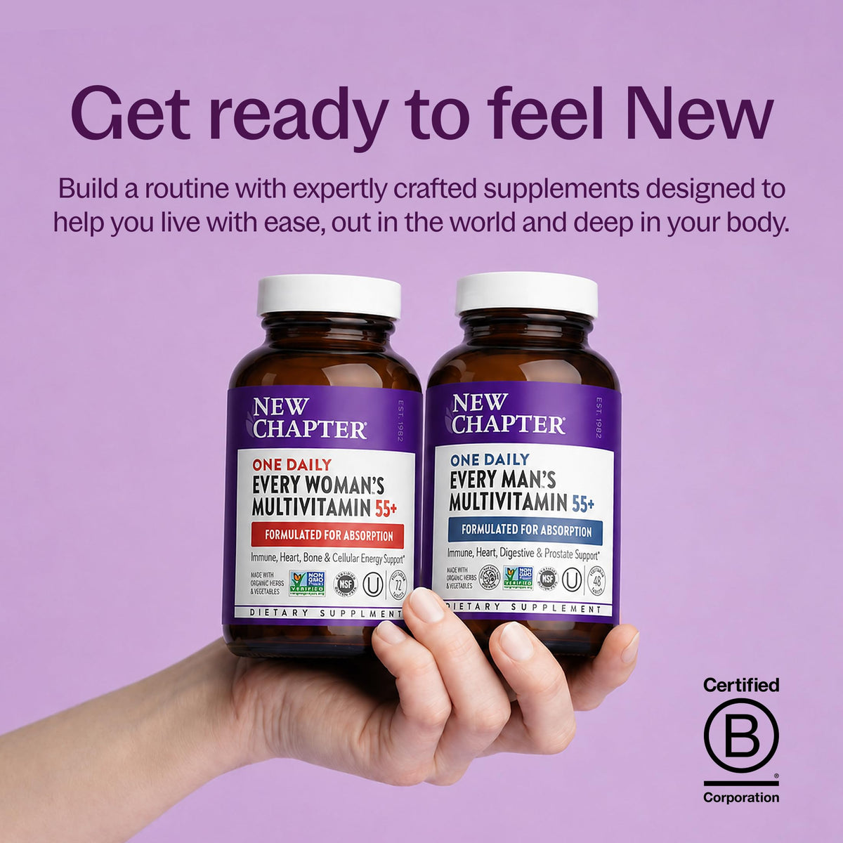 New Chapter Multivitamin for 50 Plus Immune Support