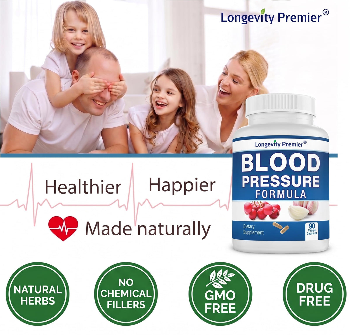Longevity Blood Pressure Formula - Scientifically formulated