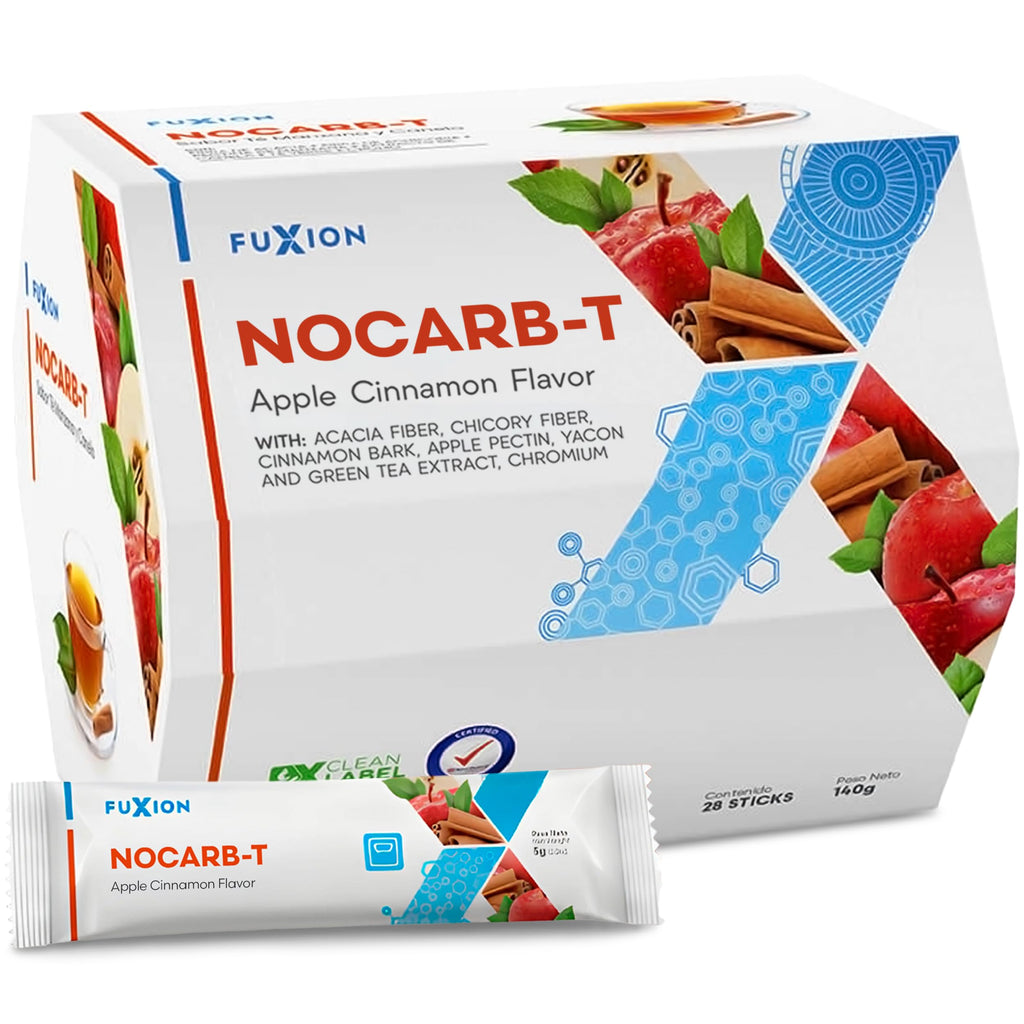 FuXion NoCarb-T Apple Cinnamon Tea Powder - 28 Sachets