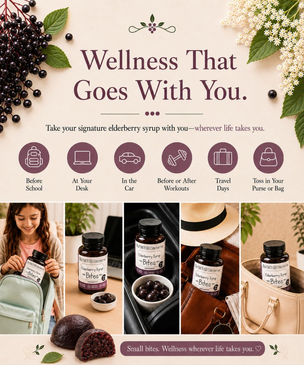 The POWER of Elderberries Elderberry Syrup Bites Immune Support - 40 Count - image 4