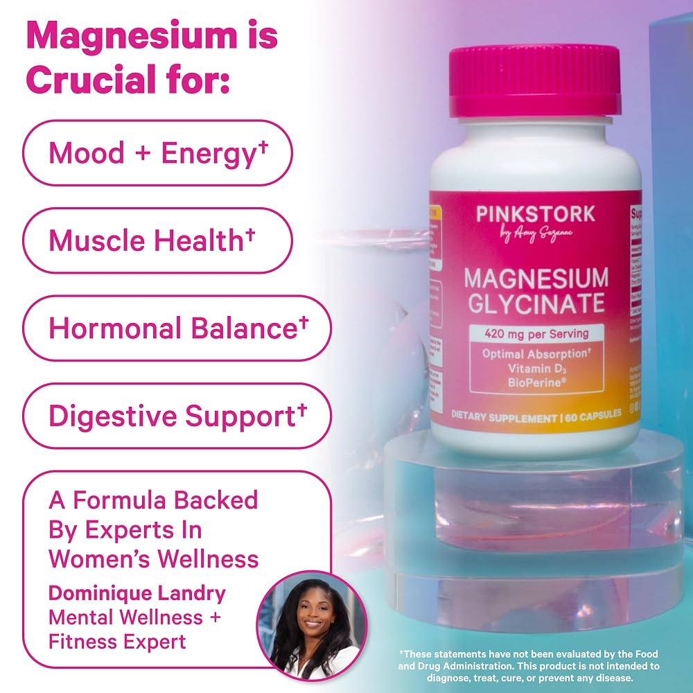 Pink Stork Magnesium Glycinate with Vitamin D