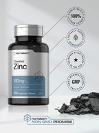Horbäach Chelated Zinc Supplement 100mg - 250 Tablets - image 5