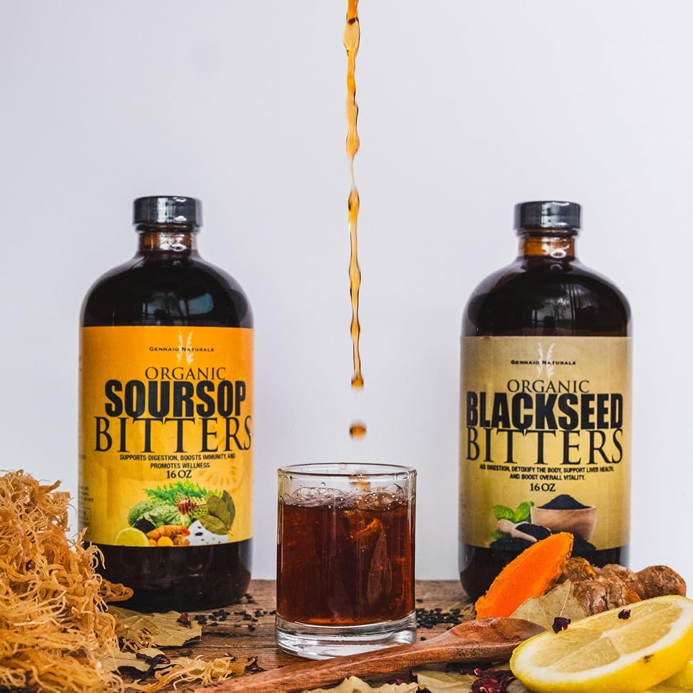 Gennaio Naturals Organic Blackseed and Soursop Bitters - 16 oz