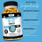 Kaya Naturals B-12 Complex - Multivitamin Supplement for Women & Men - image 6
