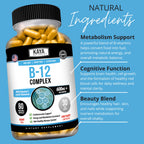 Kaya Naturals B-12 Complex - Multivitamin Supplement for Women & Men