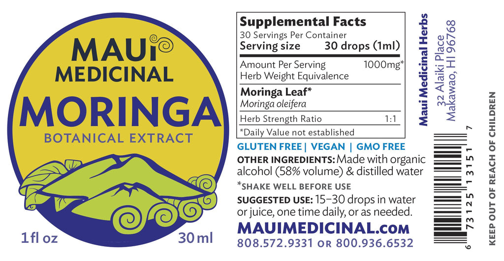 Maui Medicinal Herbs Moringa Leaf Extract - 1 Fl Oz - image 5