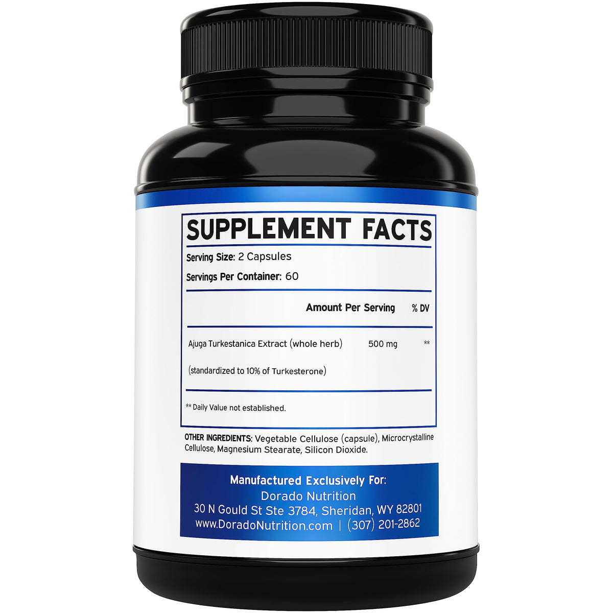 DORADO NUTRITION Turkesterone 500mg - 120 Capsules - image 2