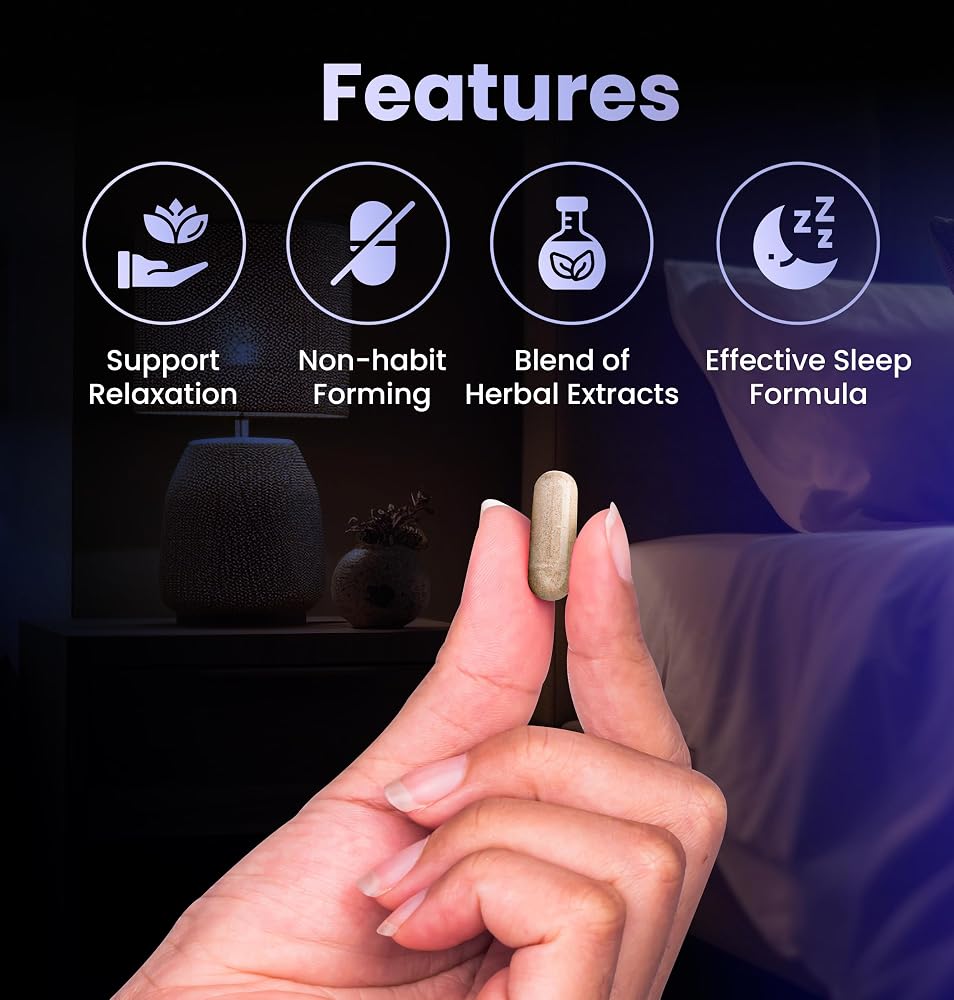 Ballo Nutrition Goodnight Sleep Capsules for Sleep Support - 60 Capsules - image 4