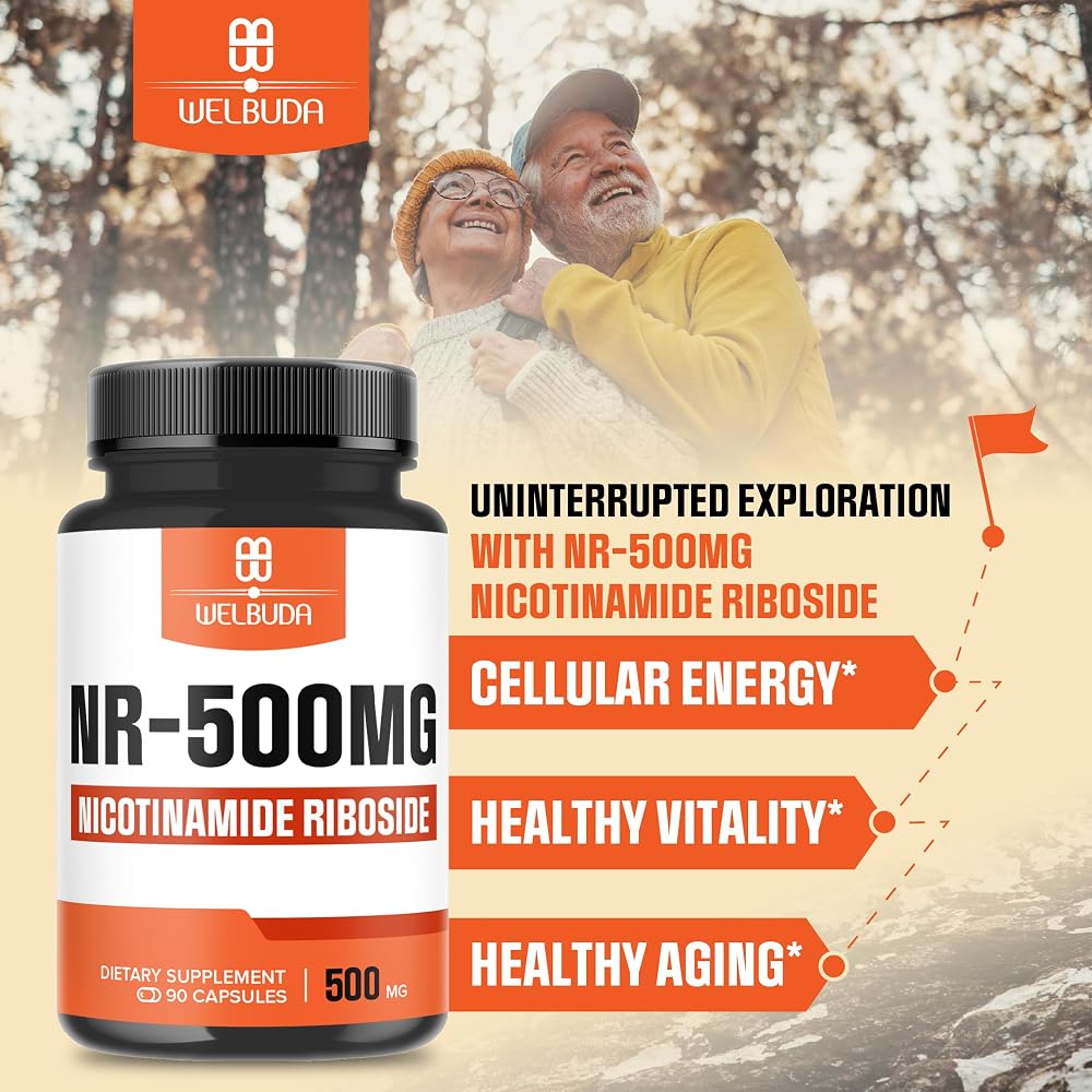 WELBUDA NAD+ Supplement with Nicotinamide Riboside 500mg - 90 Capsules - image 3