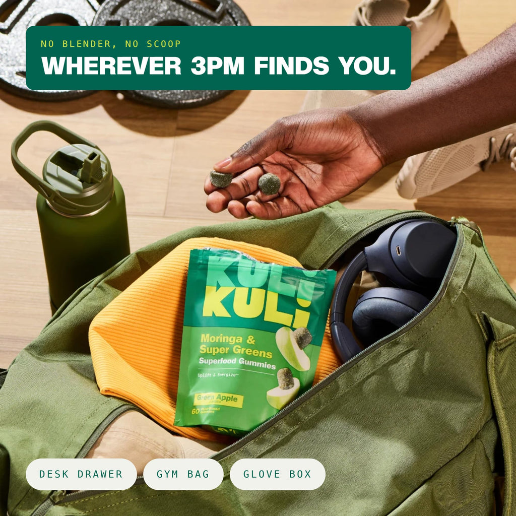 Kuli Kuli Moringa Gummies - Caffeine-Free Energy Supplements