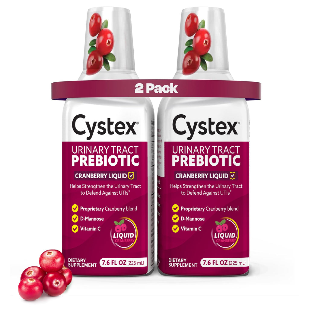 Cystex Cranberry Urinary Health Supplement Liquid - 7.6 fl oz (2 Pack)