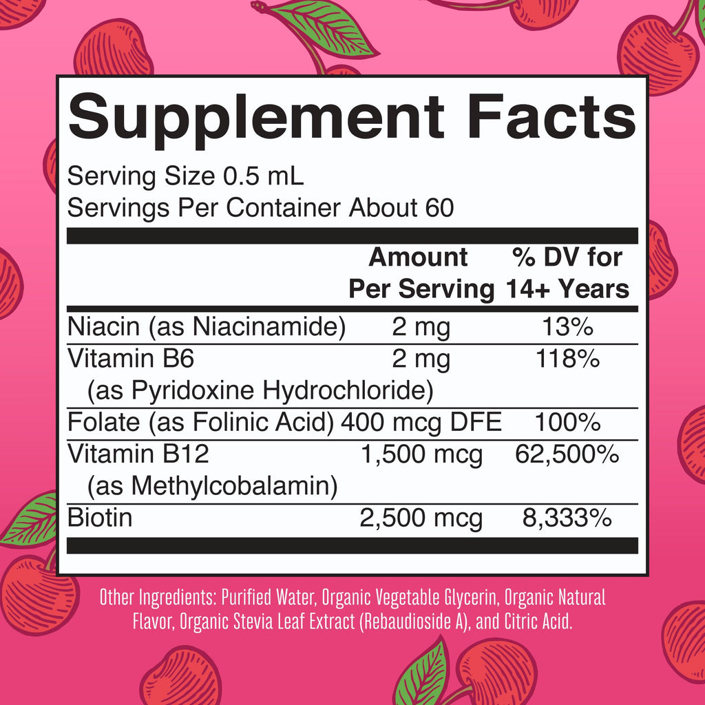 MARYRUTH'S Organic Vitamin B Complex Liquid Drops - 1 Fl Oz - image 2