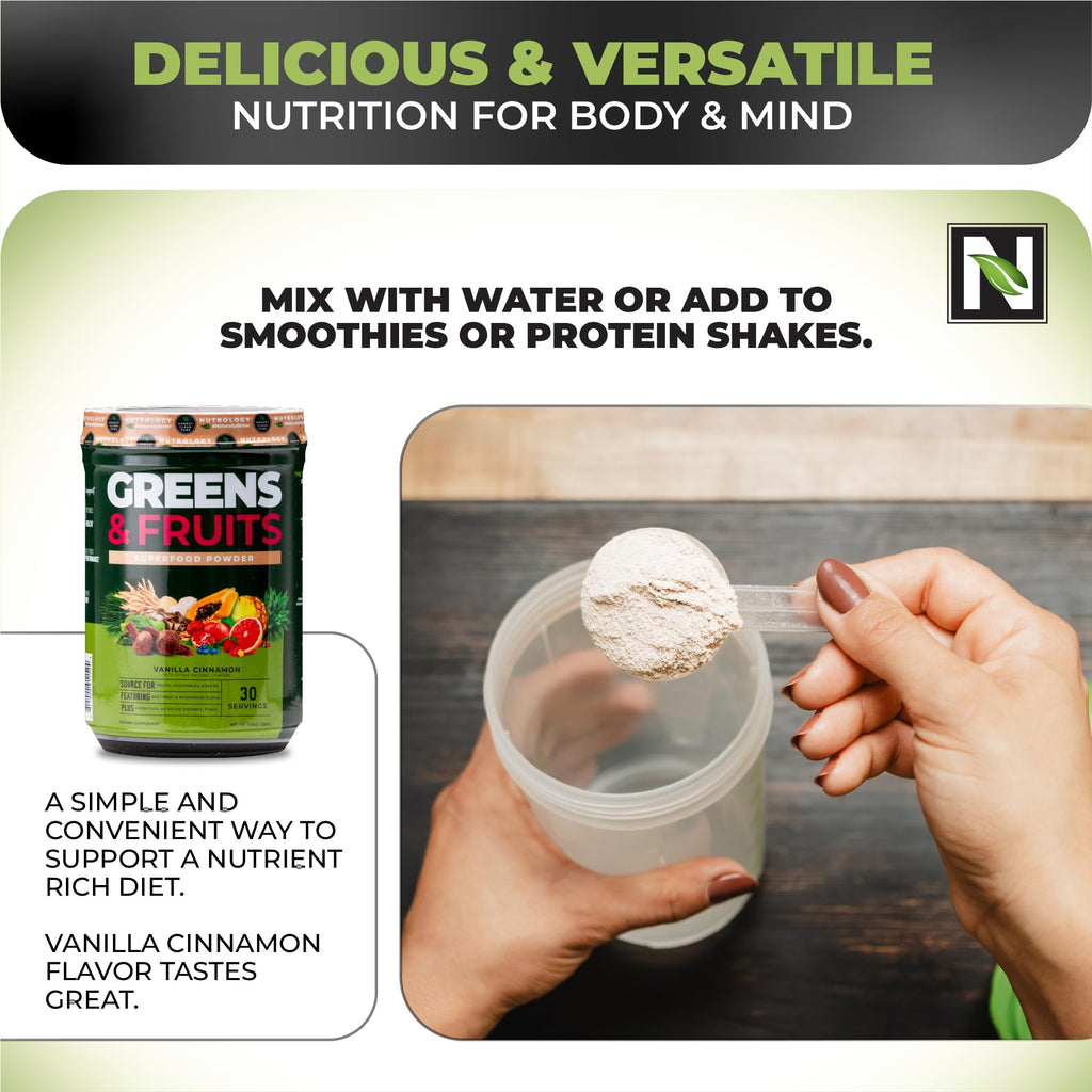 Nutrology Greens & Fruits-Naturally Sourced Fruits