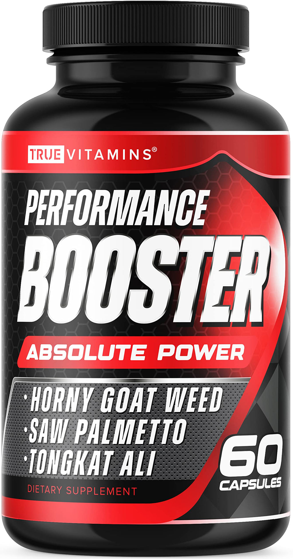 TRUE VITAMINS Testosterone Booster for Men - 60 Capsules