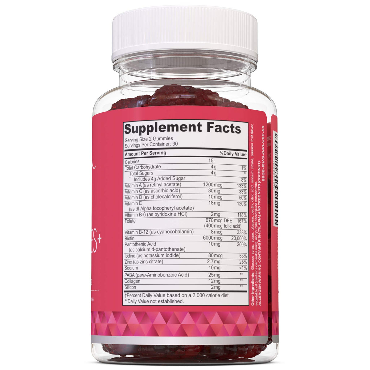 Health Properly Hair Gummies Plus with Biotin & Collagen - 60 Gummies - image 4