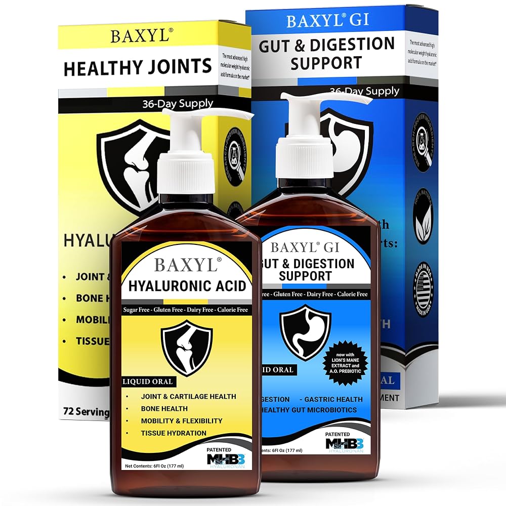 BAXYL Joint & Digestive Health Bundle Liquid - 2 x 6 Fl Oz