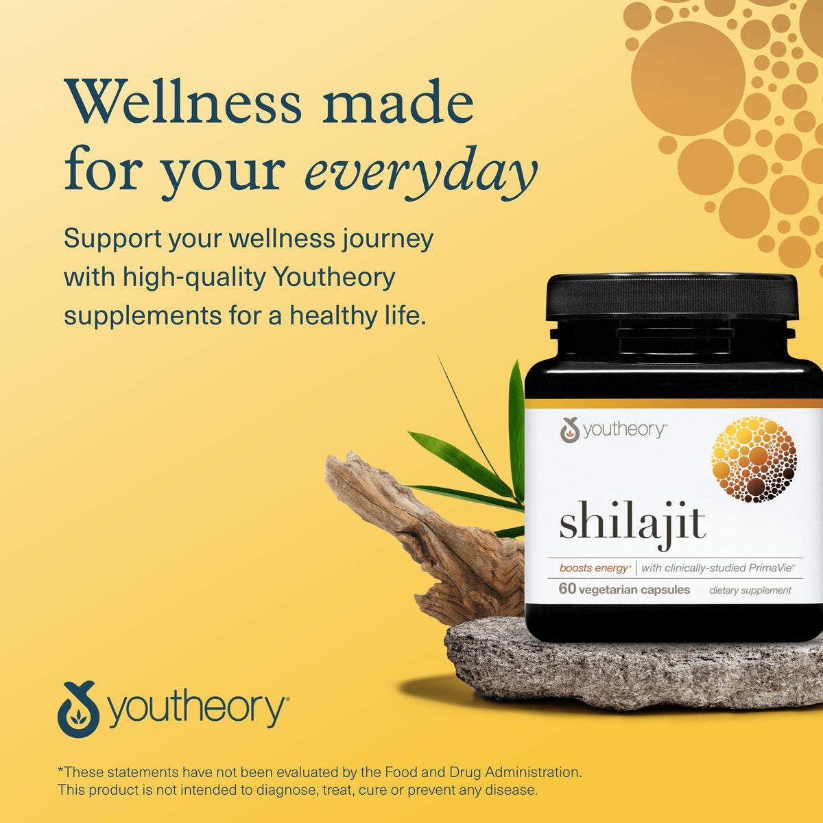 Youtheory Shilajit 500 mg - 60 Vegetarian Capsules - image 9