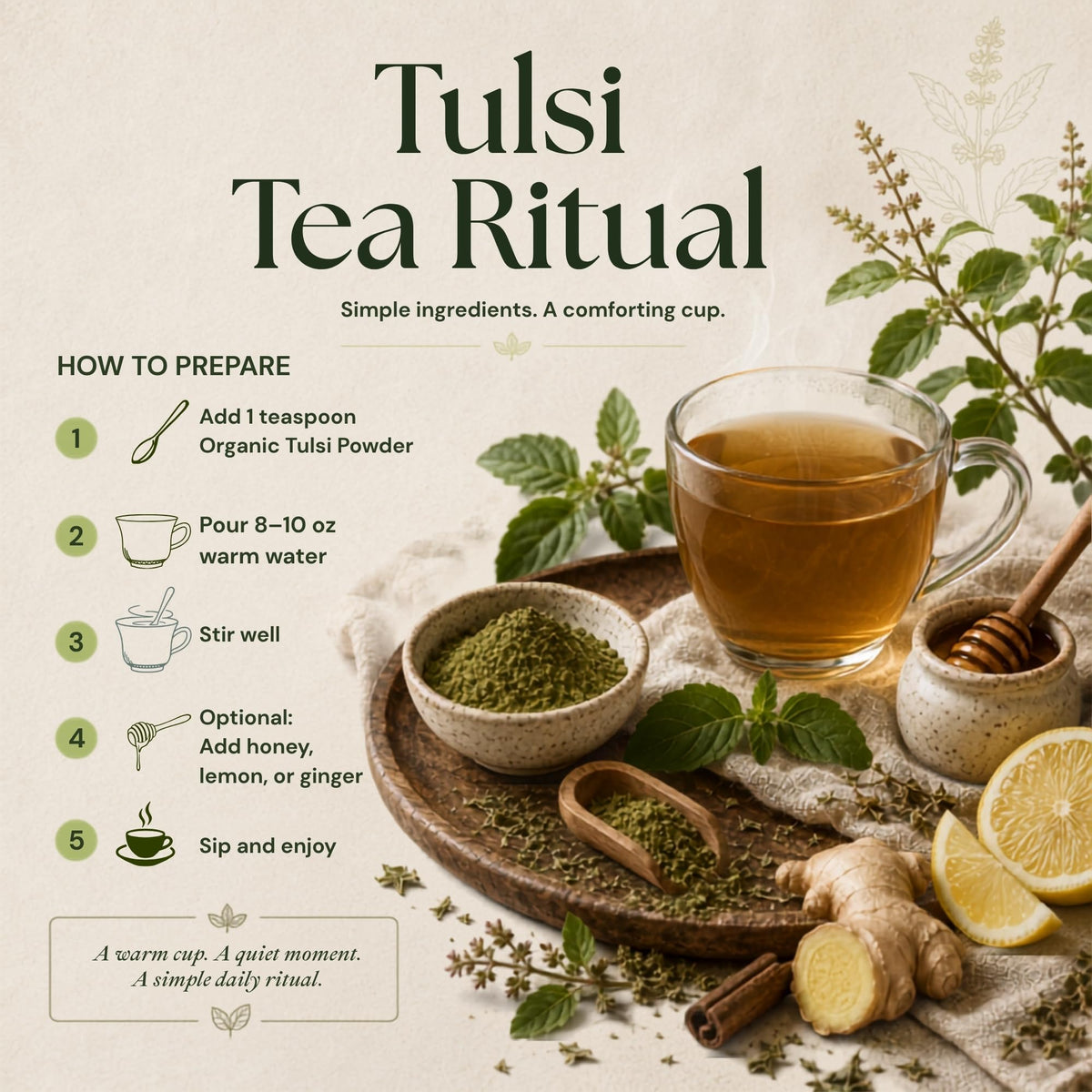 Vitamatic Certified USDA Organic Tulsi Powder - 16 Ounces - image 4