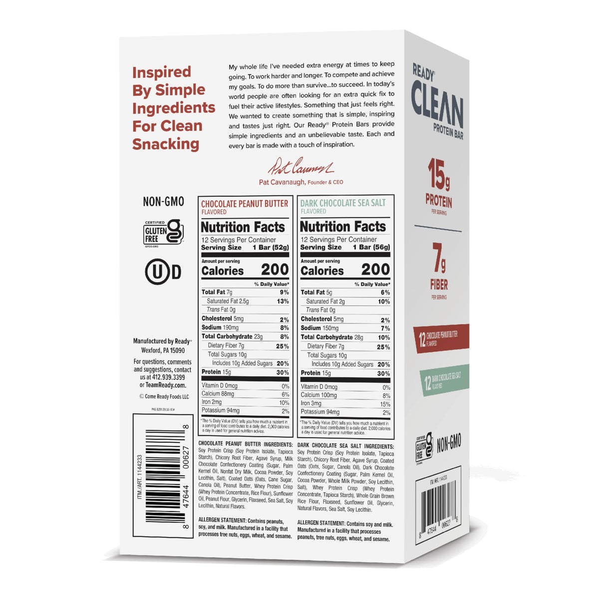 Ready Protein Bars Variety Pack, 15g Protein - 24 Bars - image 3